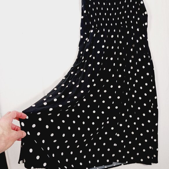 Old Navy, Black & White Polka Dot Sundress, Spaghetti Strap, Pockets, Large - Picture 10 of 15